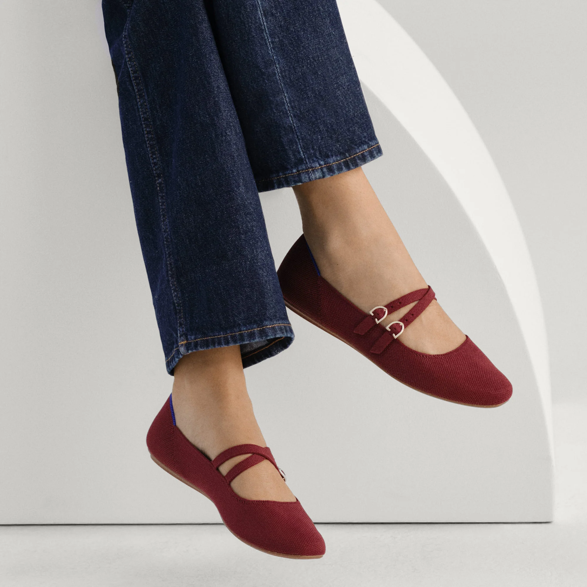 The Double Buckle Mary Jane - Cabernet - Image 3