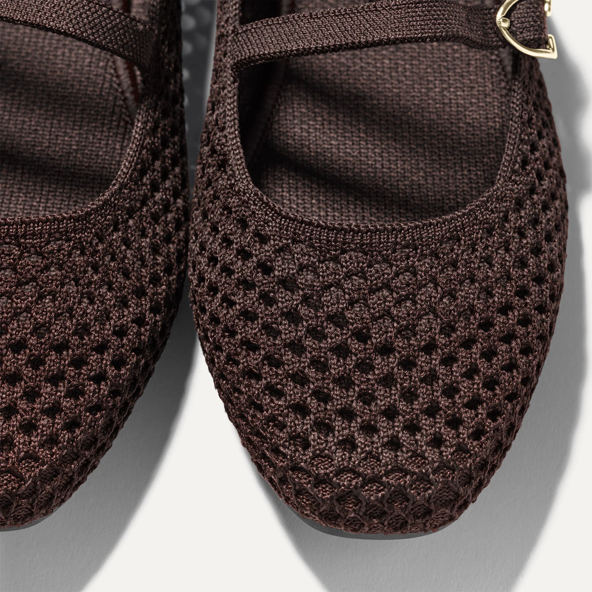 The Double Buckle Mary Jane - Chocolate Mesh - Image 4