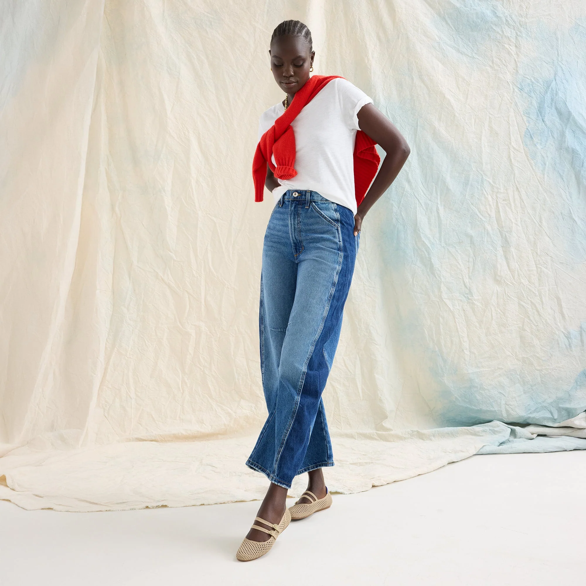 The Double Buckle Mary Jane - Dune Mesh - Image 3