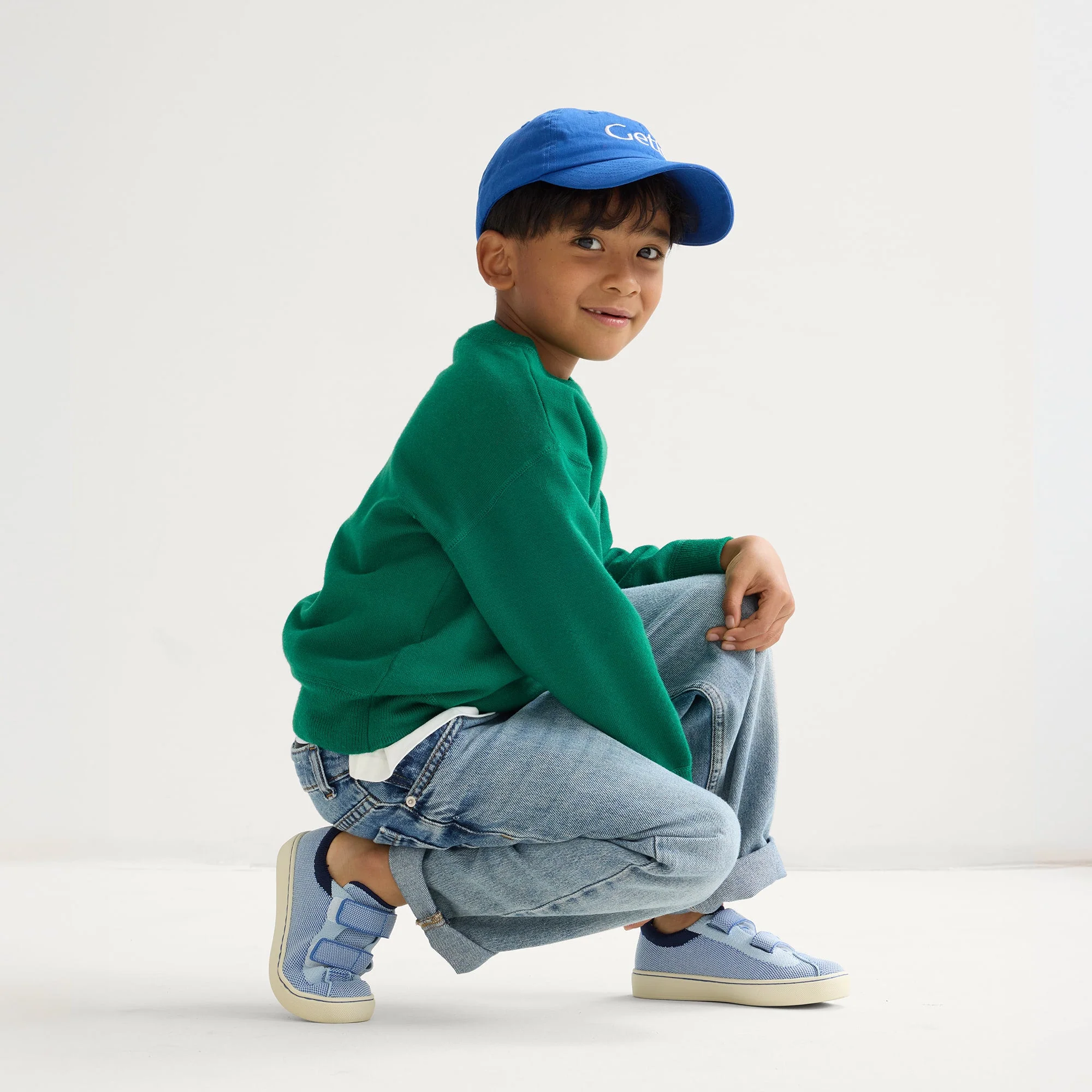 The Kids Strap Sneaker - Berry Blue - Image 3