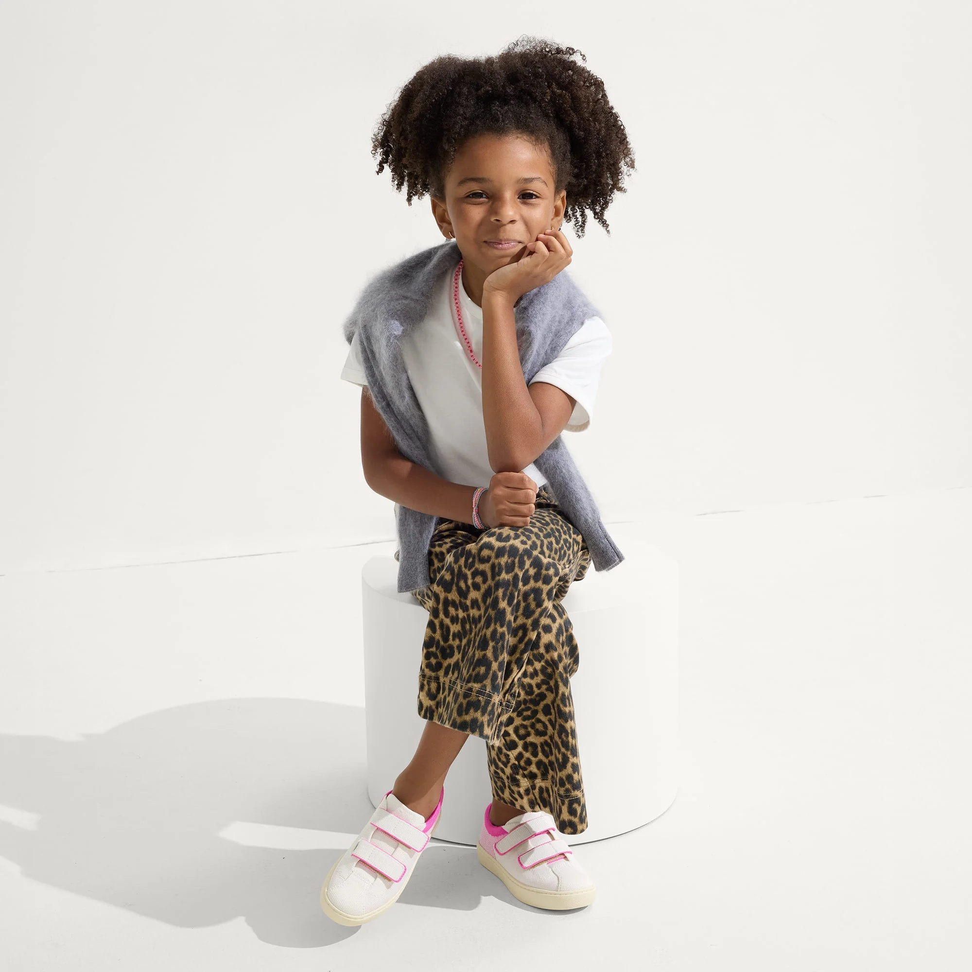 The Kids Strap Sneaker - Pink Taffy - Image 3