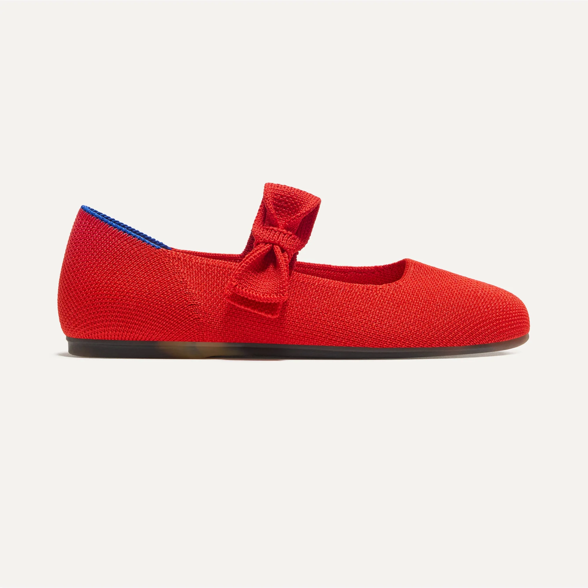 The Kids Tux Bow Mary Jane - Bright Red - Image 7