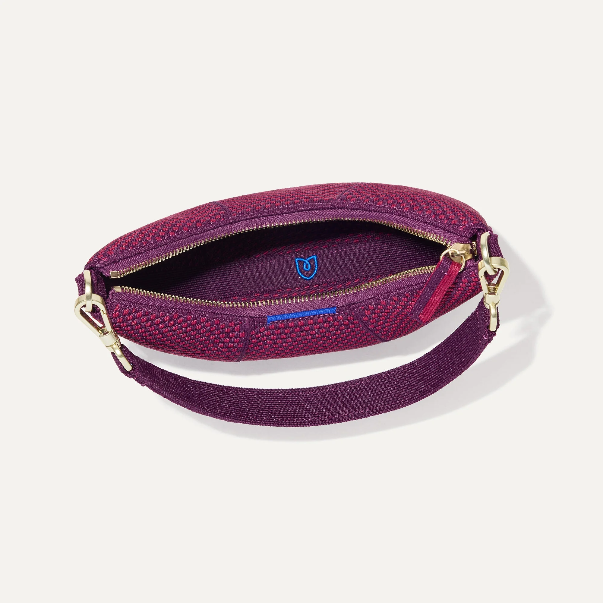 The Mini Crescent Bag - Beet - Image 7