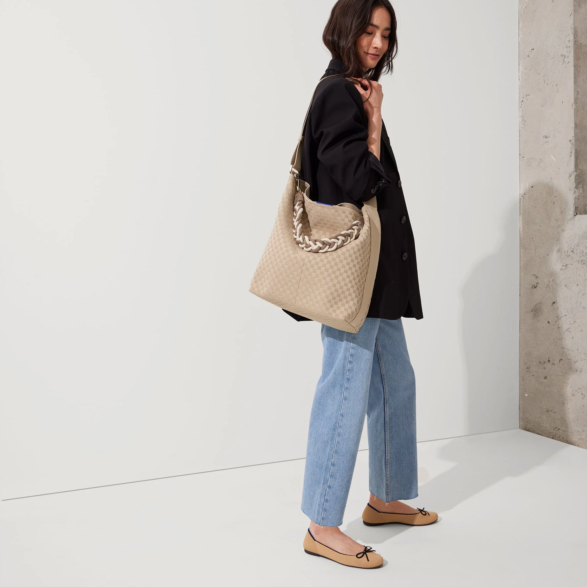 The Shoulder Strap - Cream and Cocoa Braid - Image 3