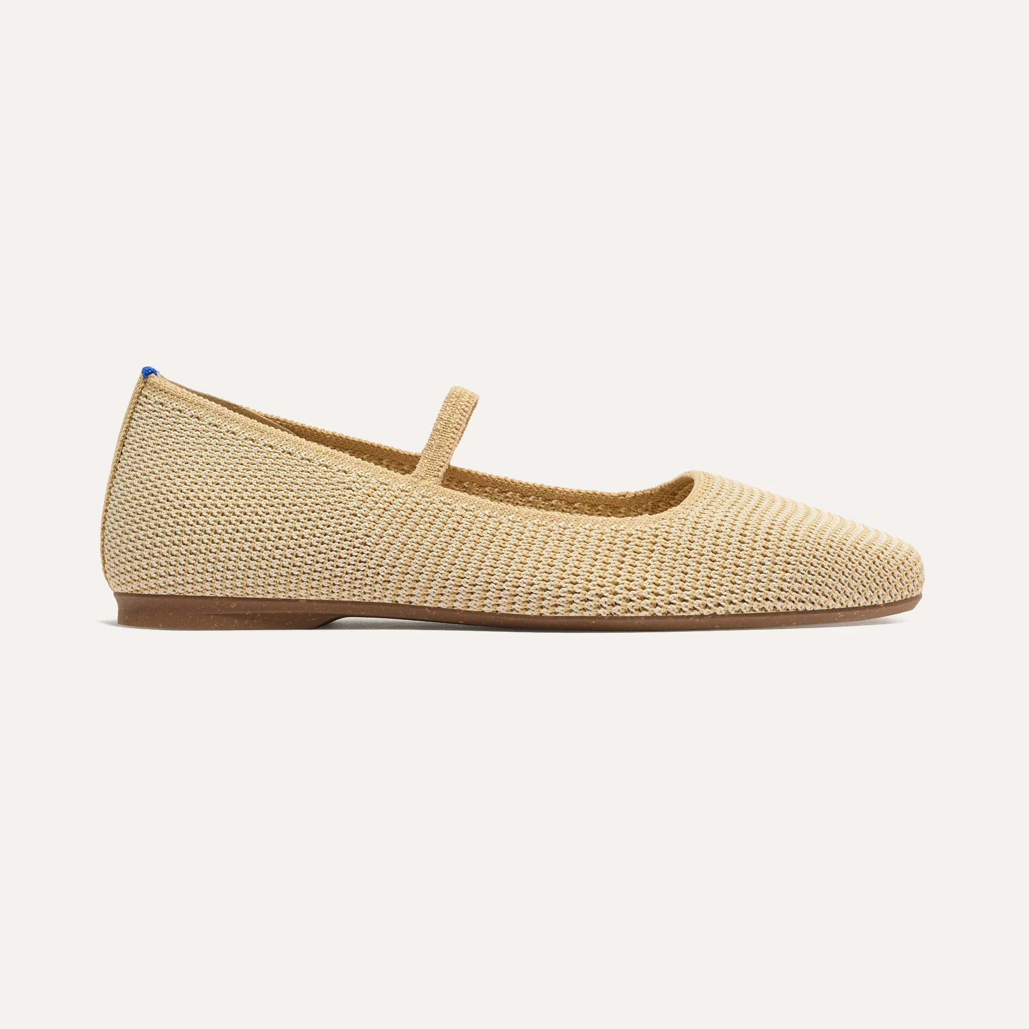The Max Square Mary Jane - Cream Raffia-Knit - Image 5