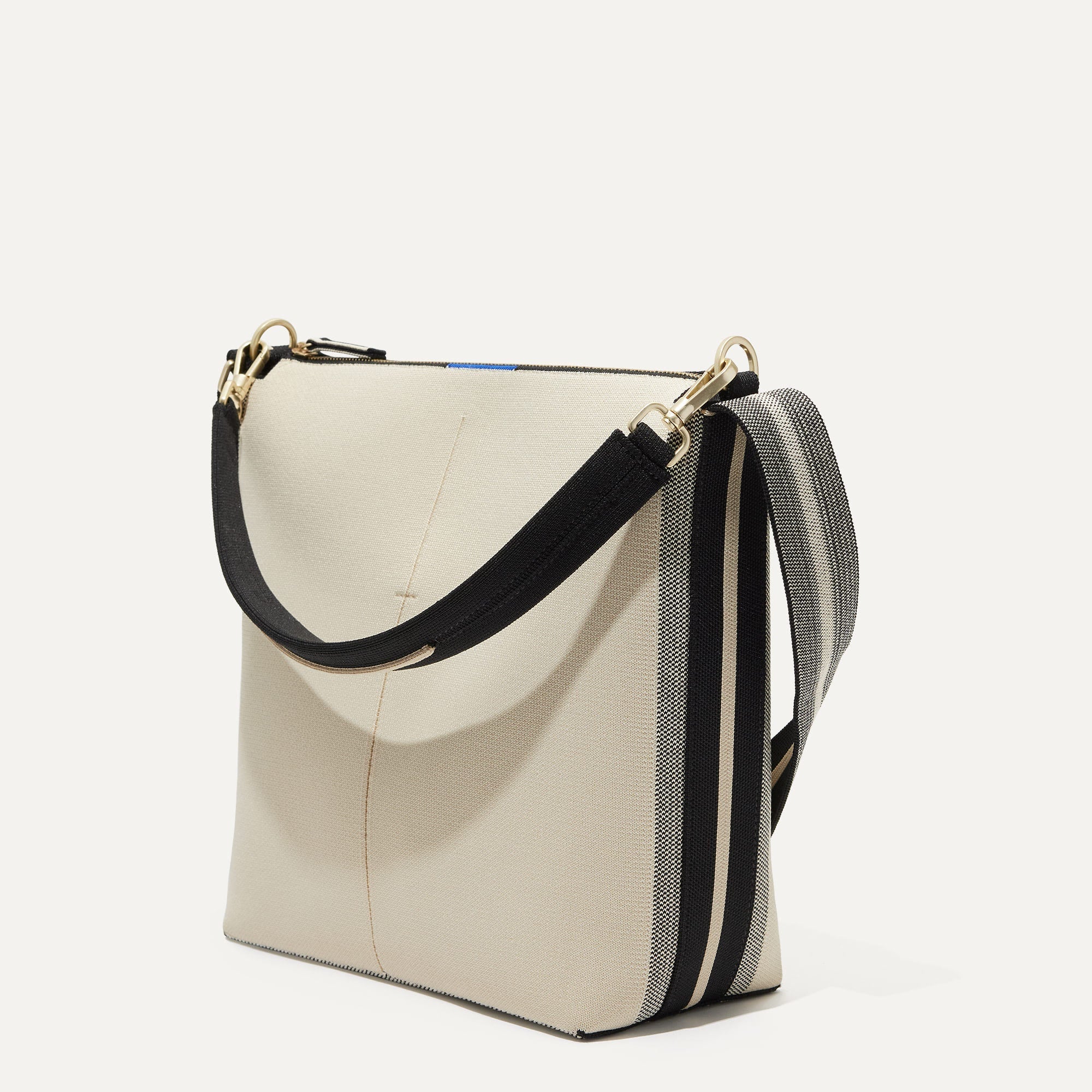 The Mini Zip Bucket - Ivory and Black - Image 5