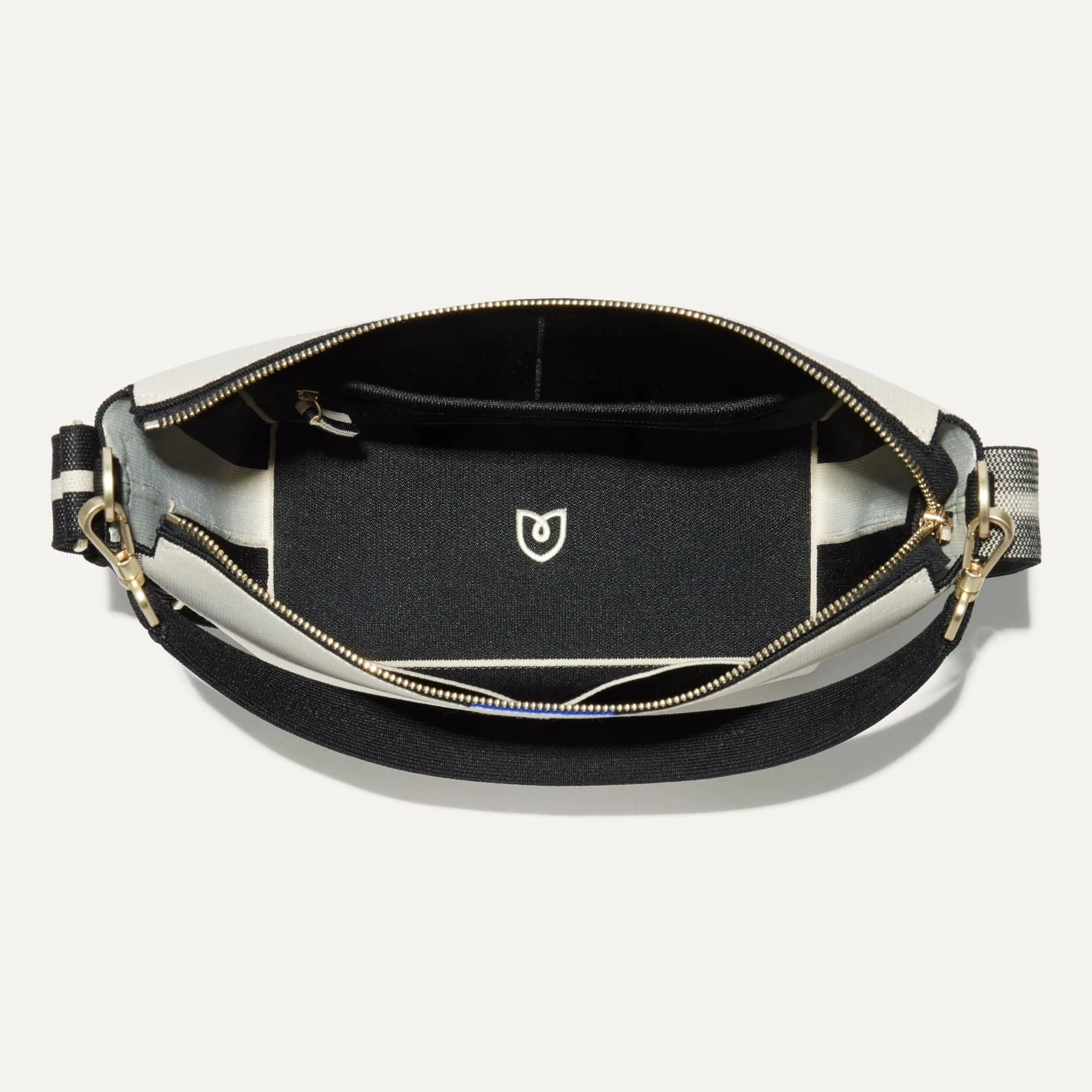 The Mini Zip Bucket - Ivory and Black - Image 7