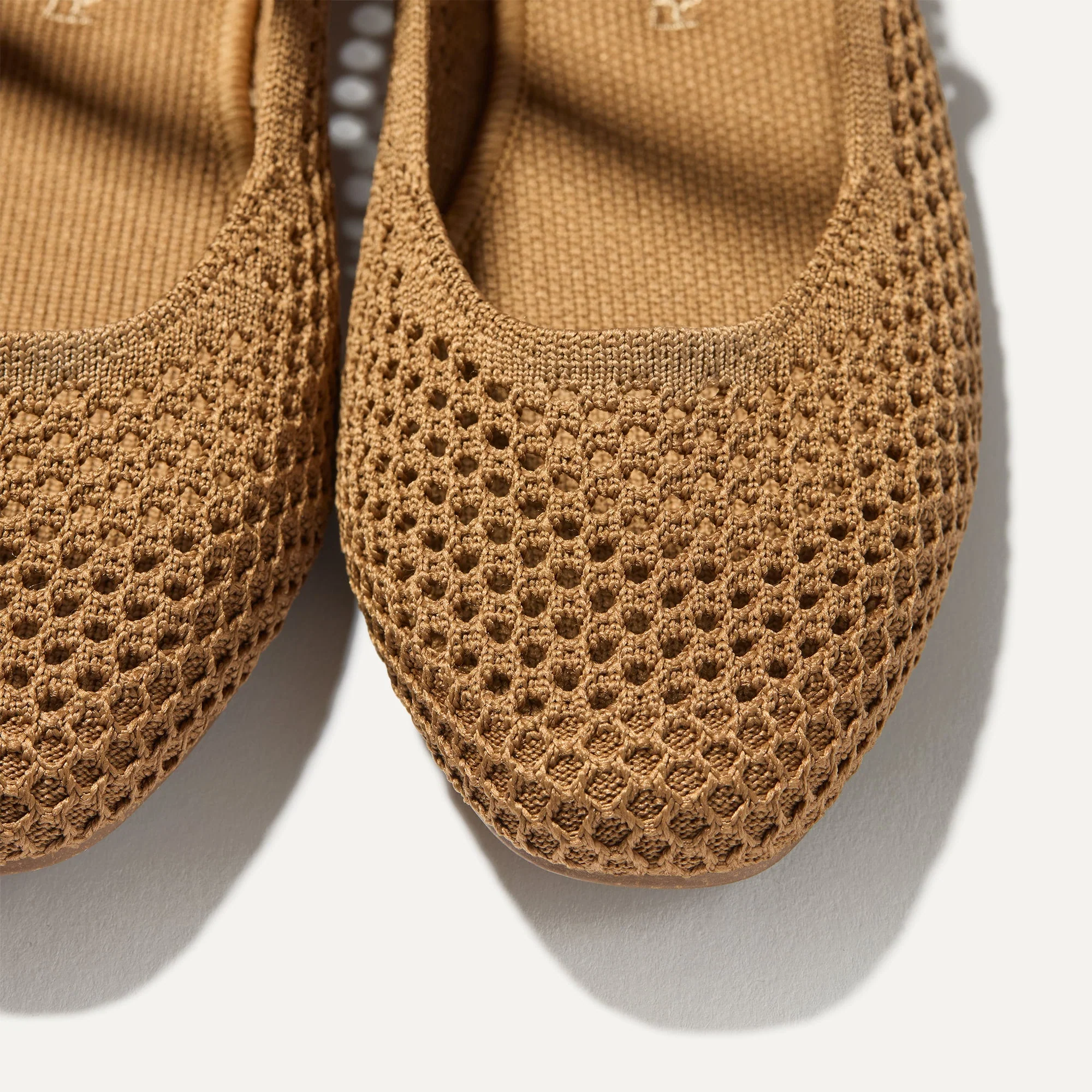 The Square Mary Jane - Pecan Mesh - Image 4