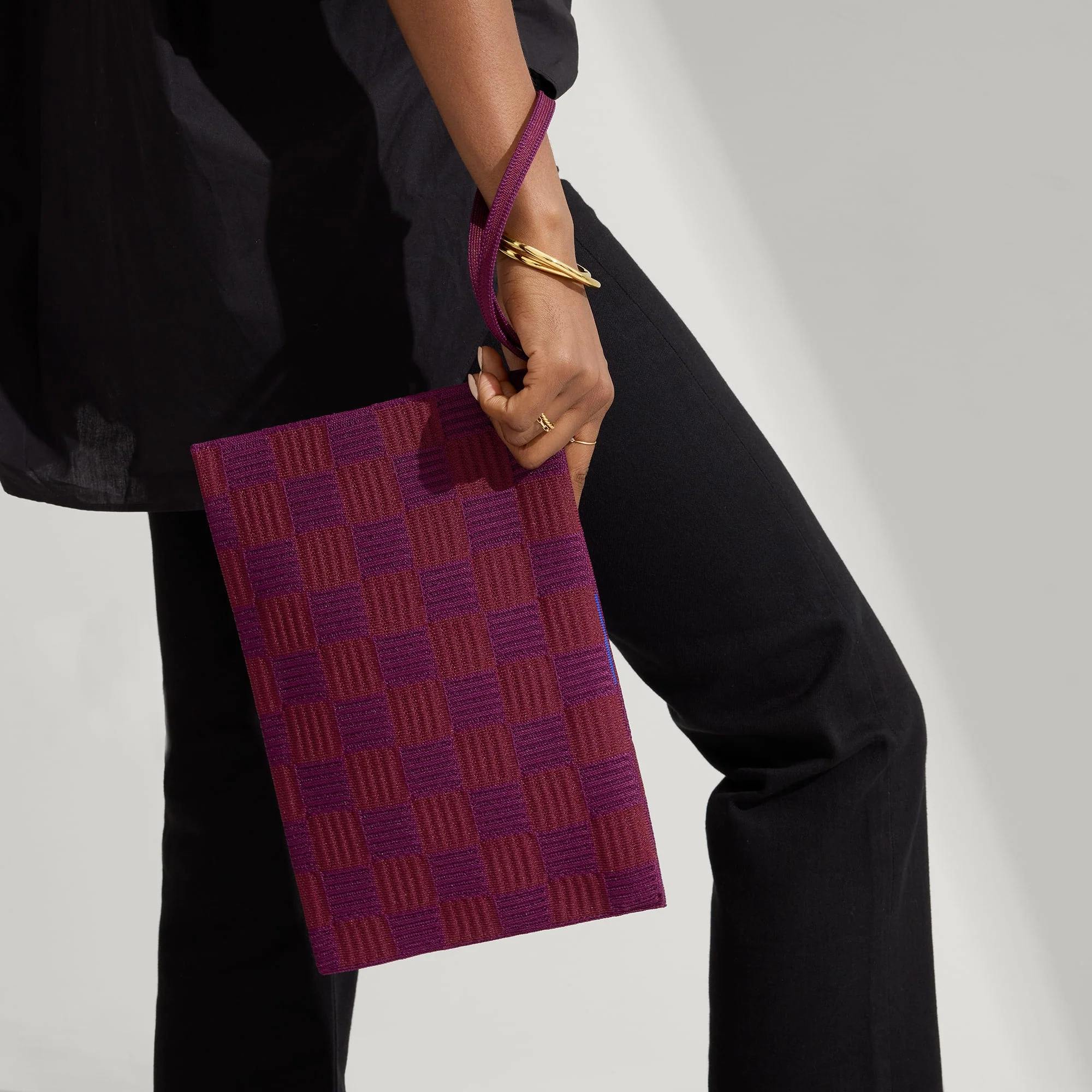 The Wristlet - Checker Plum - Image 3