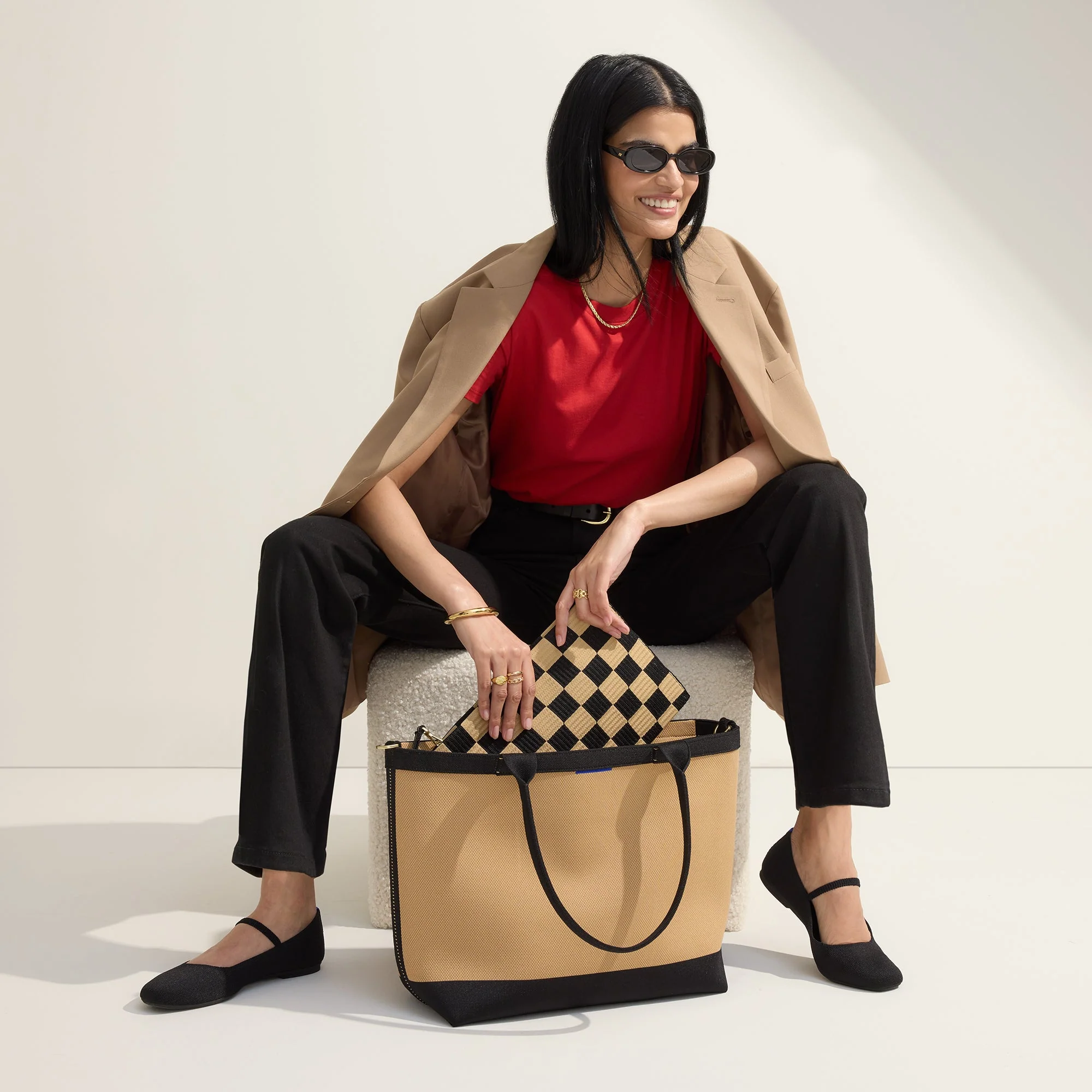 The Lightweight Zip Tote - Shortbread - Image 4