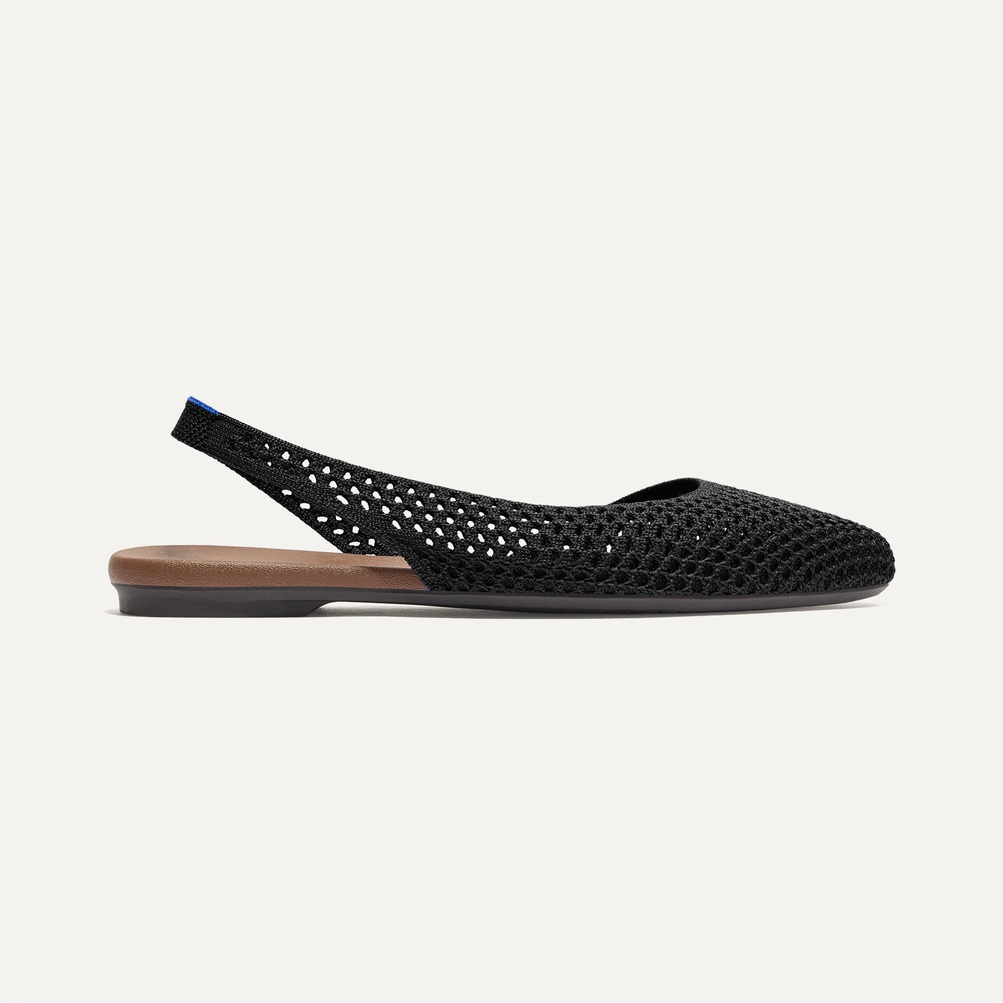 The Almond Slingback - Black Mesh - Image 5
