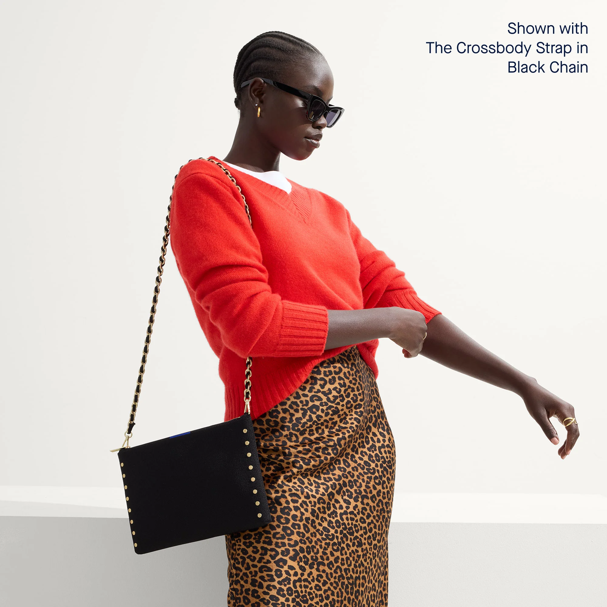 The Convertible Clutch - Studded Black - Image 4