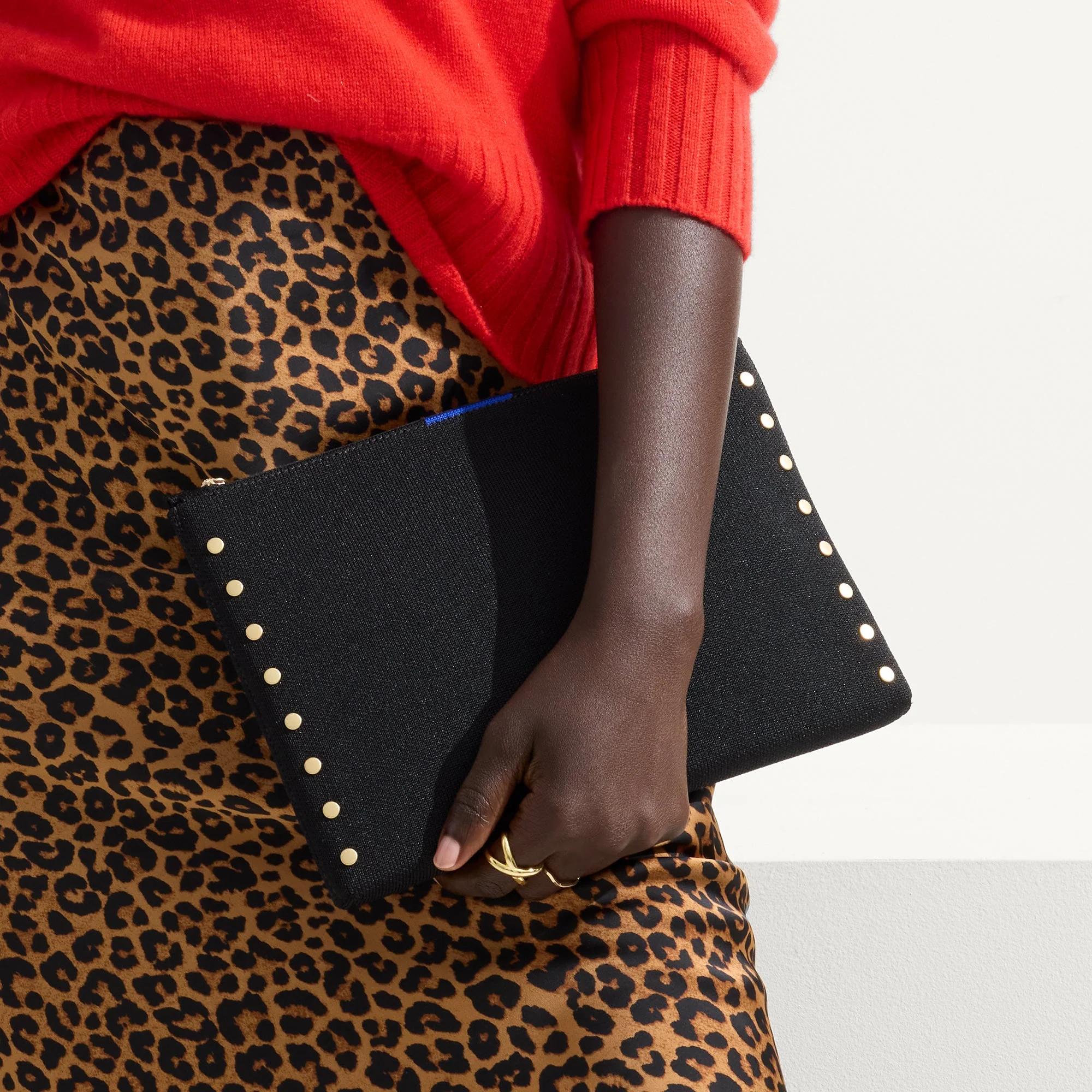 The Convertible Clutch - Studded Black - Image 5