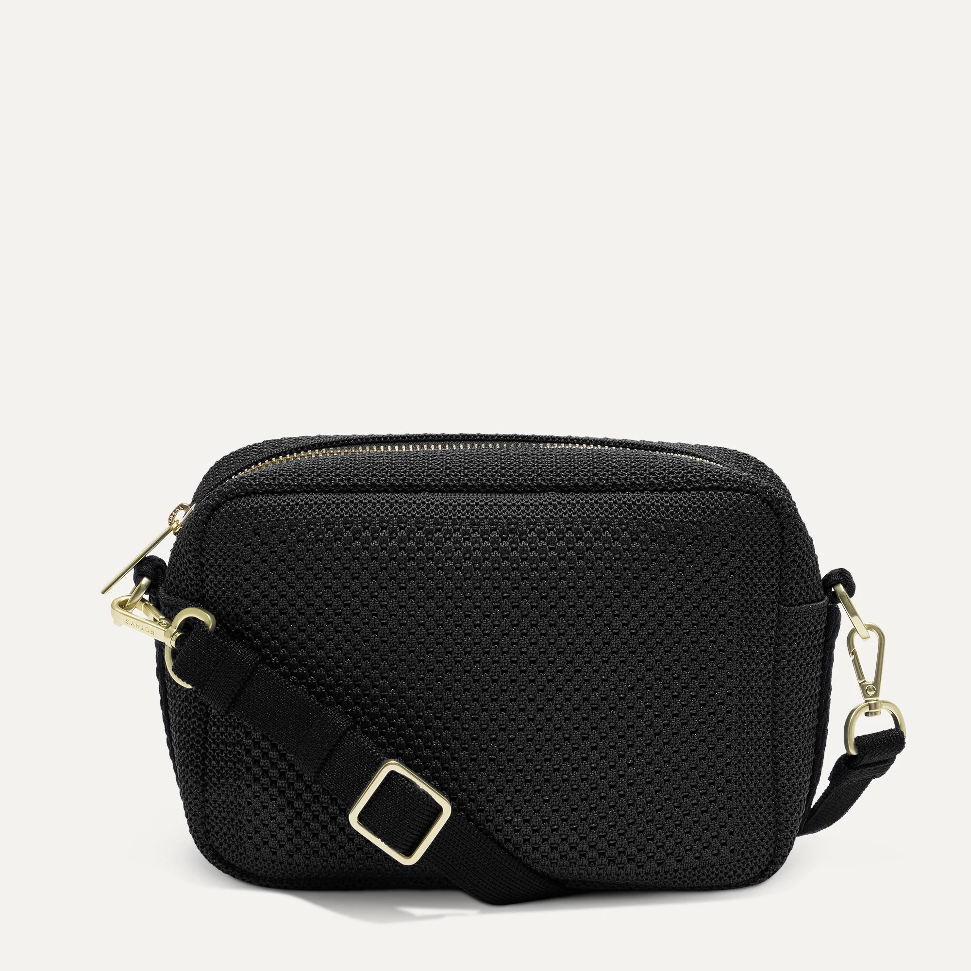 The Crossbody Camera Bag - Black Licorice Open-Knit - Image 2