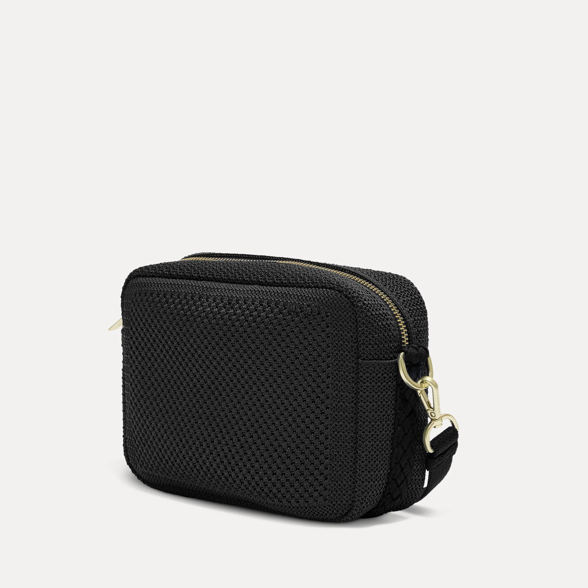 The Crossbody Camera Bag - Black Licorice Open-Knit - Image 4