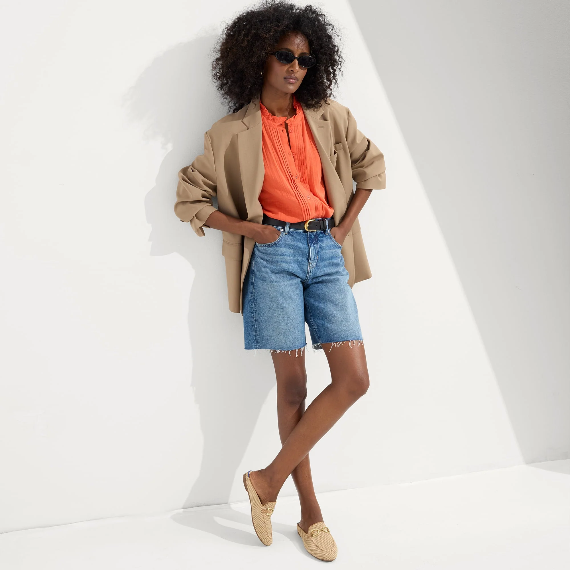 The Double Bit Loafer Mule - Waffle Micro Check - Image 4