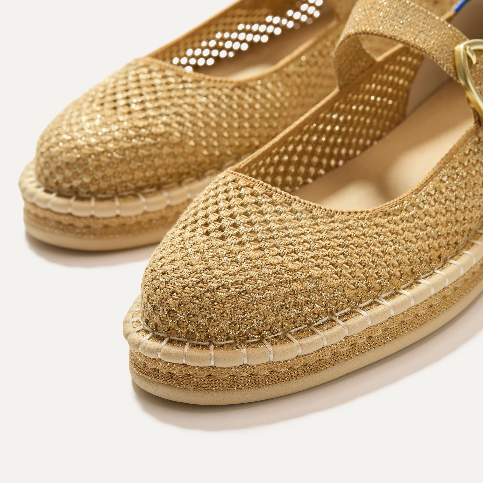 The Espadrille Mary Jane - Metallic Golden Sun - Image 7