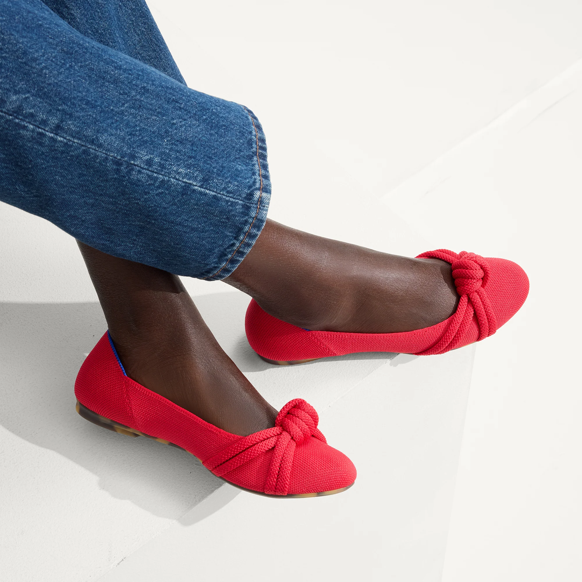 The Knot Ballet Flat - Lollipop Red - Image 3