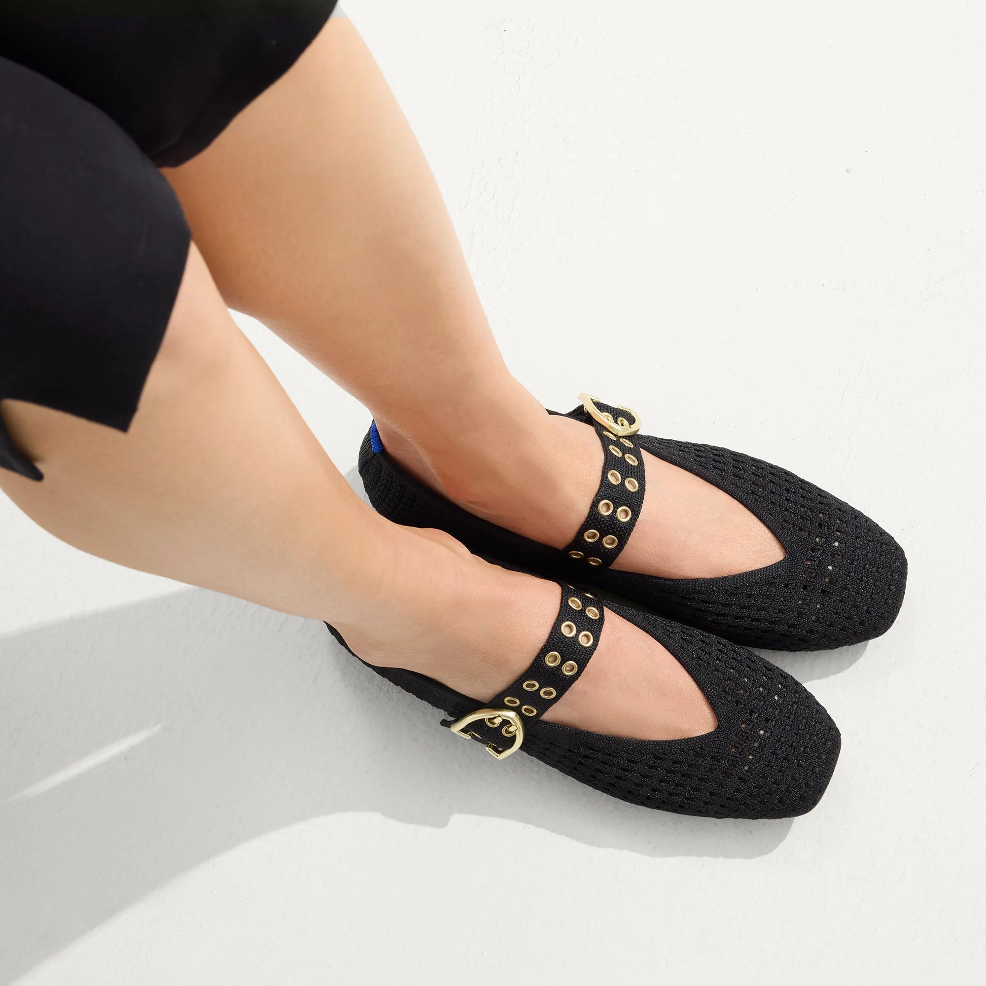 The Max Buckle Mary Jane - Black Mesh - Image 3