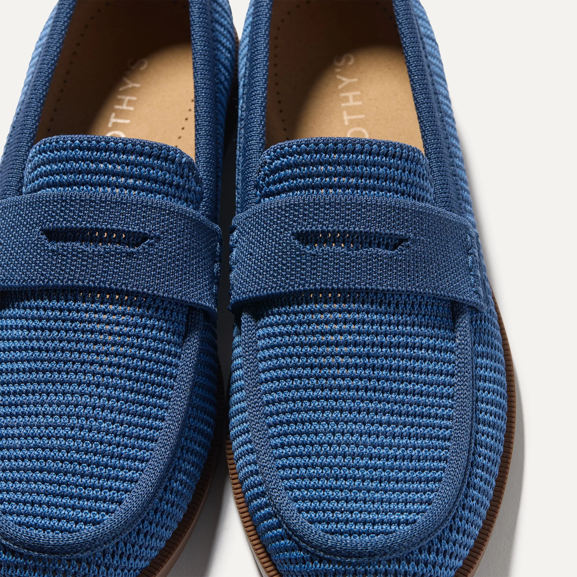 The Penny Loafer - Blue Raffia-Knit - Image 2